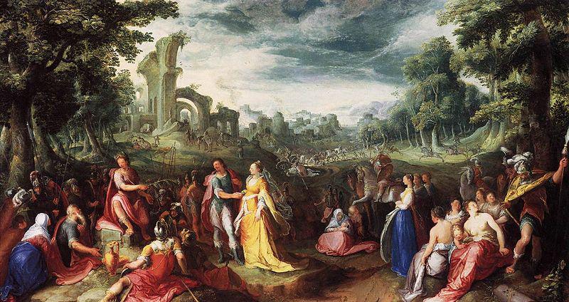 Karel van Mander The Continence of Scipio oil painting picture